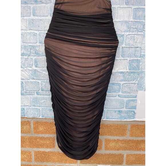 House of CB Tibi Black Cutout Ruched Midi
Dress large - Picture 7 of 12